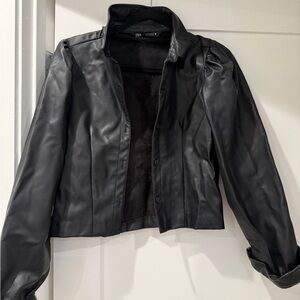 Zara Faux Leather Jacket